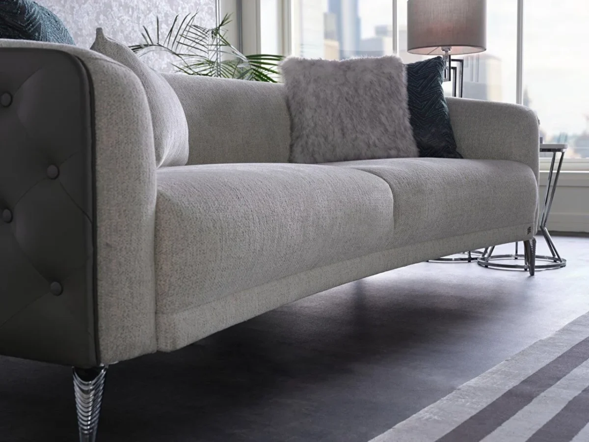 Set canapea Aysa (3+3+B+B) crem - imagine 6