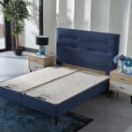 Pat tapitat cu depozitare si somiera Connect