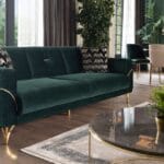 Canapea Serra 3 locuri gold