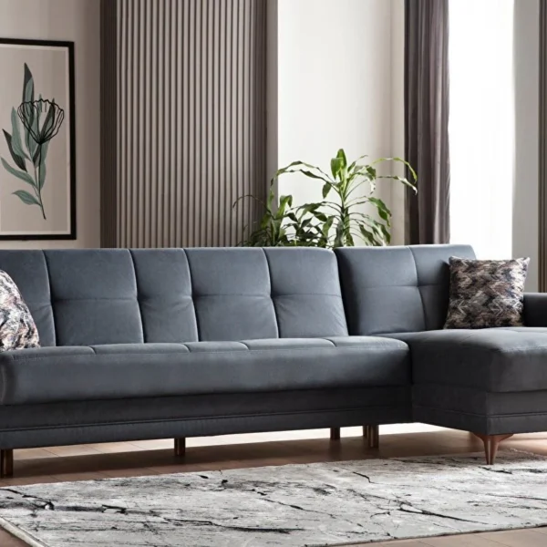 Coltar Star X Large Lounge extensibil cu lada de depozitare si sezlong stanga/dreapta