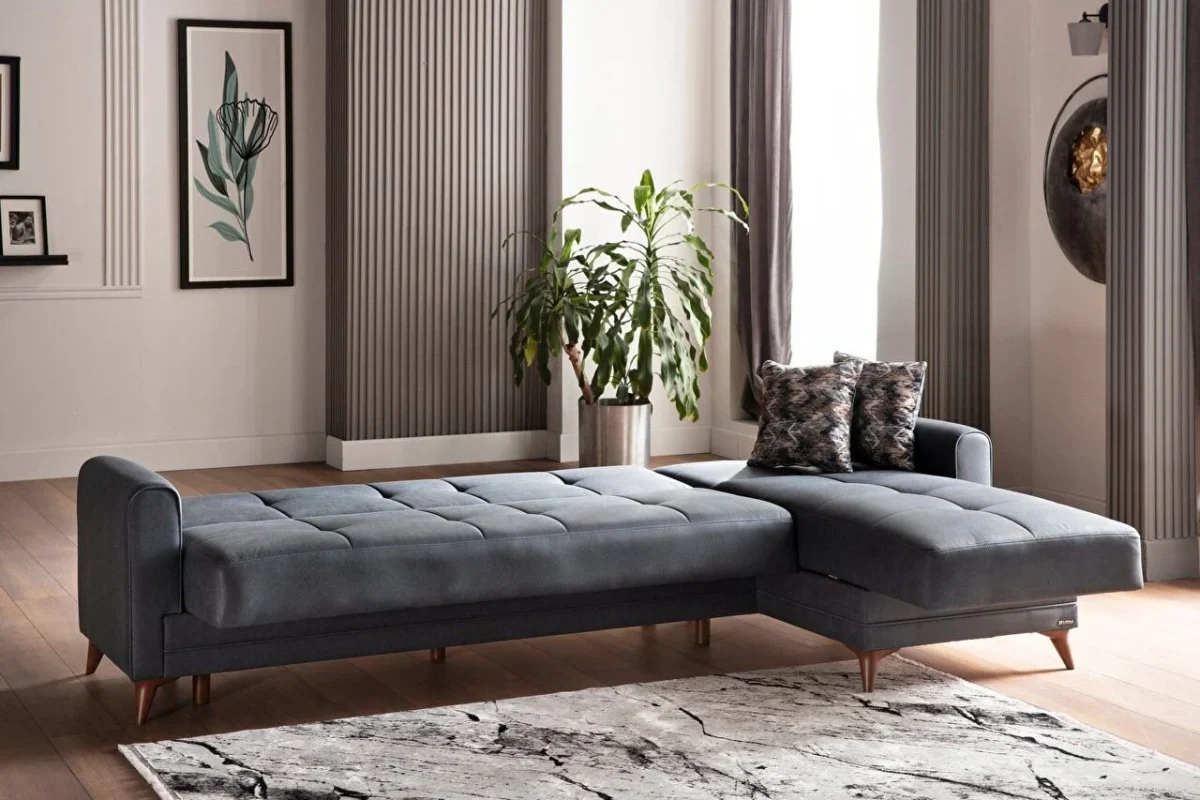 Coltar Star X Large Lounge extensibil cu lada de depozitare si sezlong stanga/dreapta - imagine 2