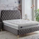 Pat Matrimonial Royal cu somiera inclusa si spatiu de depozitare