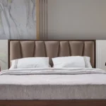 Pat Matrimonial Vanessa cu somiera inclusa si spatiu de depozitare