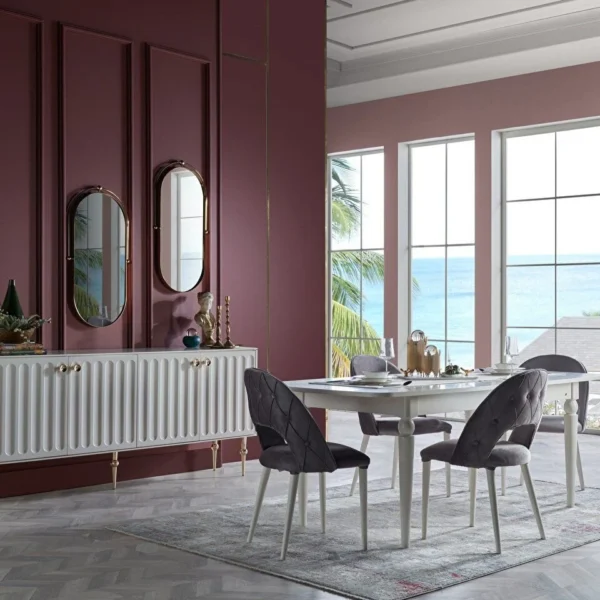 Set dining Blanca gold