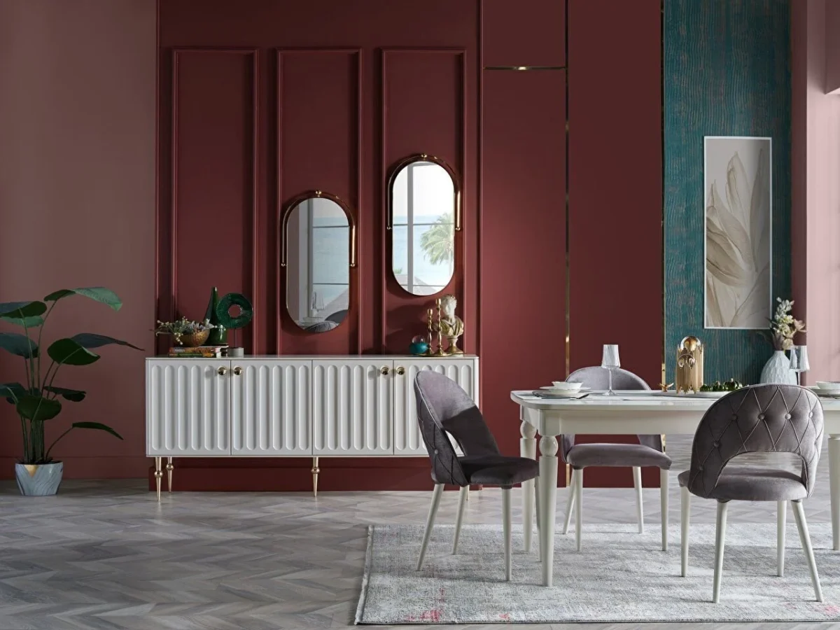Set dining Blanca gold - imagine 3