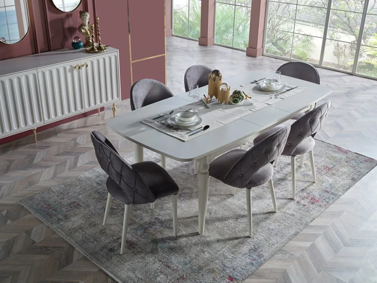 Set dining Blanca gold - imagine 4