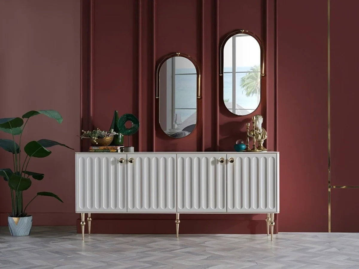 Set dining Blanca gold - imagine 5