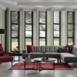 Coltar cu sezlong Talia antracit