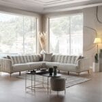 Coltar Mitra cu sezlong stanga/dreapta ,stofa L 288cm x 288cm