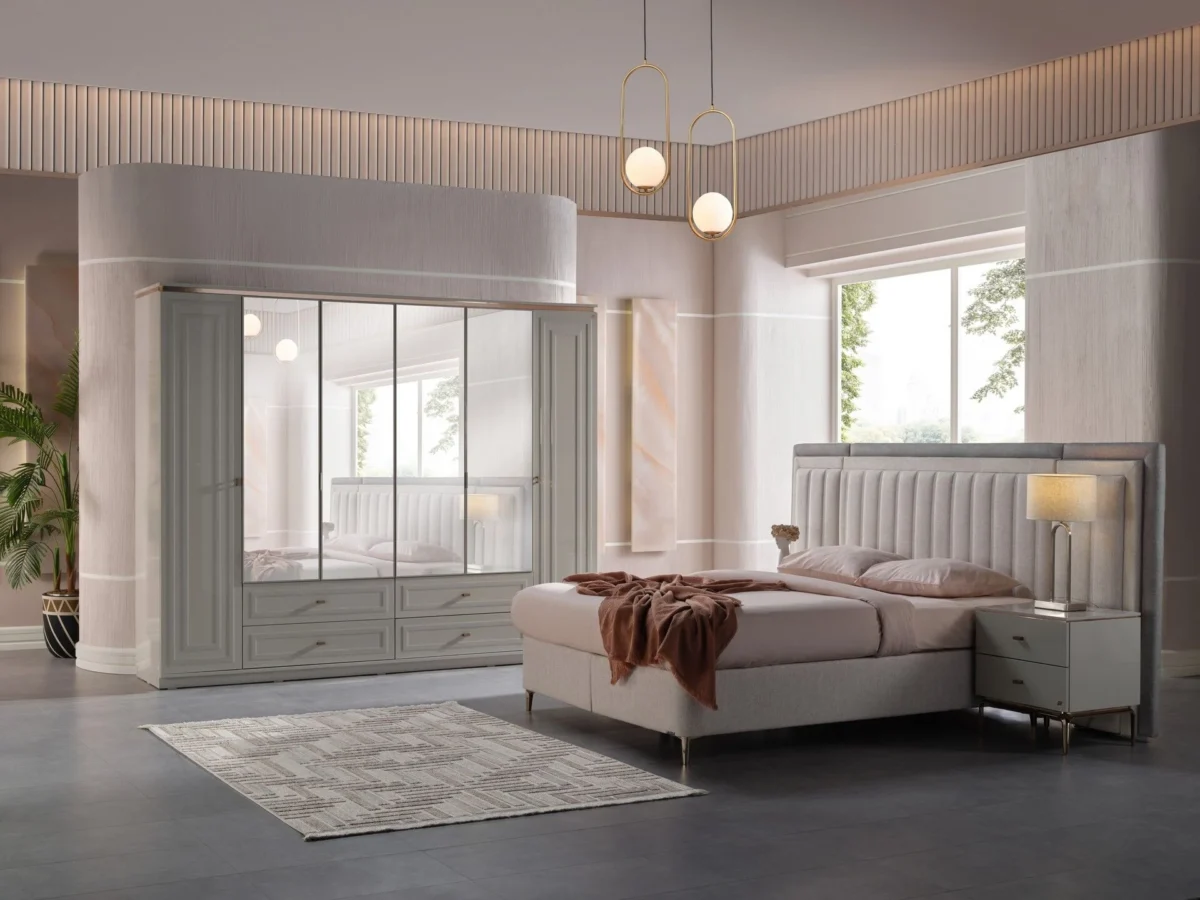 Dressing Briella cu 6 usi cu oglinda si mdf - imagine 8