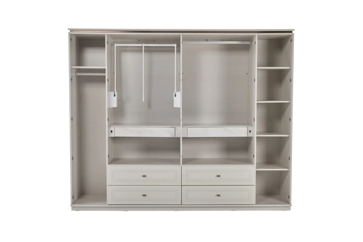 Dressing Briella cu 6 usi cu oglinda si mdf - imagine 2