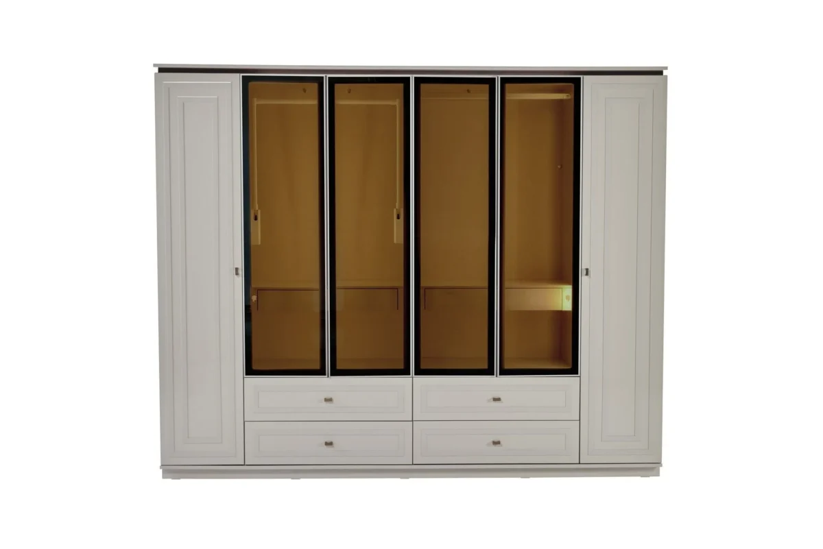 Dressing Briella cu 6 usi sticla si mdf - imagine 9